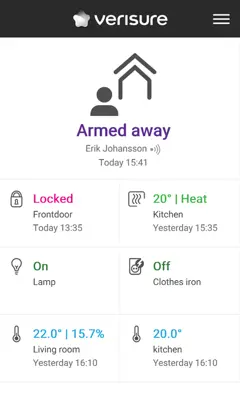 Verisure android App screenshot 7